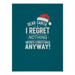 Beste Kerstman, Ik Spijt Niets Perfect Poster
