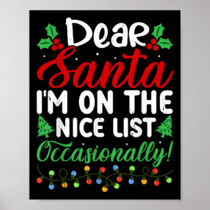 Beste Kerstman, ik sta af en toe op de nette lijst Poster