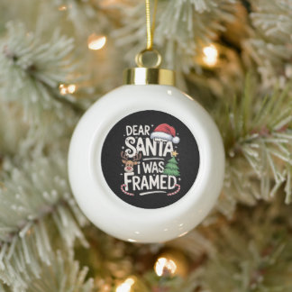 Beste Kerstman Ik Werd Erin Gelokt Kerst Rendier B Keramische Bal Ornament