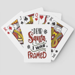 Beste Kerstman, ik werd erin geluisd Kerstvakantie Pokerkaarten