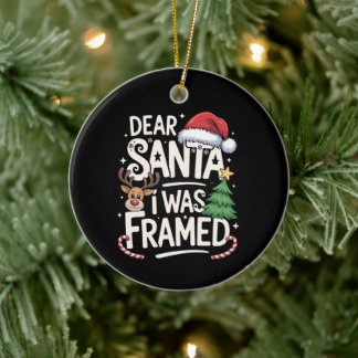 Beste Kerstman Ik Werd Gekaderd Kerst Rendier Boom Keramisch Ornament