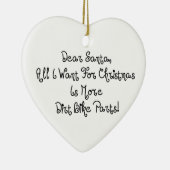 Beste kerstman, ik wil alleen maar voor Kerstmis m Keramisch Ornament (Rechts)