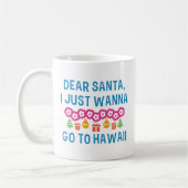 Beste kerstman, ik wil gewoon naar Hawaii. Koffiemok (Links)