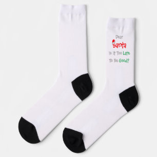 Beste kerstman: is het te laat om goed te zijn? sokken