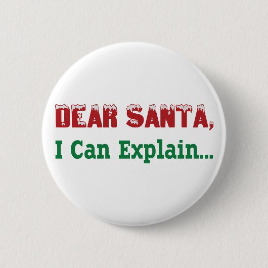 Beste Kerstman, kan ik… Ronde Button 5,7 Cm (Voorkant)