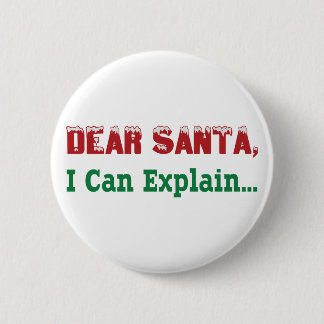 Beste Kerstman, kan ik… Ronde Button 5,7 Cm