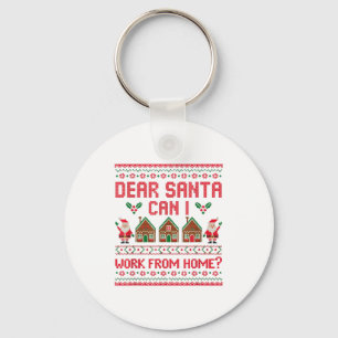 Beste Kerstman Kan Ik Van Thuis Uit Werken Grappig Sleutelhanger
