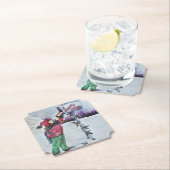 Beste kerstman kartonnen onderzetters (Insitu)