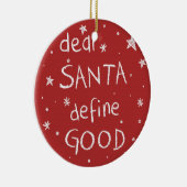 Beste kerstman keramisch ornament (Rechts)