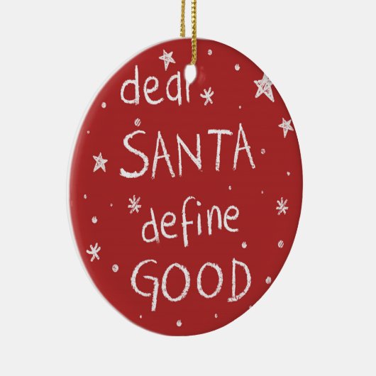 Beste kerstman keramisch ornament (Rechts)