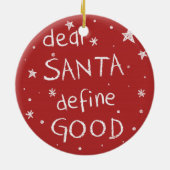 Beste kerstman keramisch ornament (Achterkant)