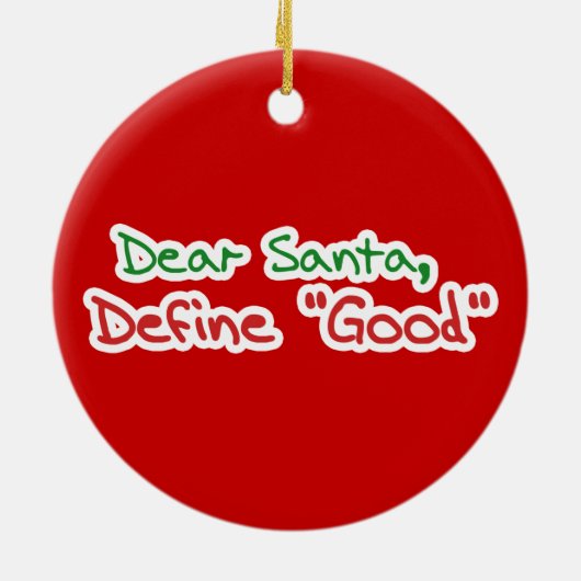 Beste kerstman keramisch ornament (Achterkant)