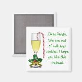 Beste Kerstman Kerstmagneet Magneet (Voorkant / Achterkant)