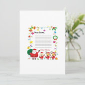 Beste Kerstman, Kerstmis Verlanglijstje voor Kinde Kaart (Staand voorkant)