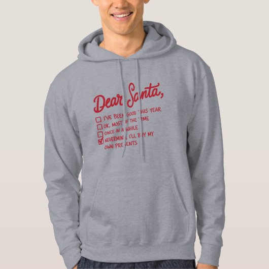 Beste Kerstman - Kerstontwerp Hoodie (Voorkant)