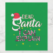 Beste Kerstman, Kerstwijn Labelset Wijn Etiket (Enkel label)