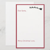 Beste Kerstman - Kinder brief aan Santa Unlining (Voorkant / Achterkant)