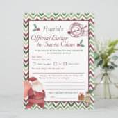 Beste kerstman | Kinder persoonlijke brief aan de  (Staand voorkant)