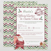 Beste kerstman | Kinder persoonlijke brief aan de  (Voorkant / Achterkant)