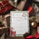 Beste kerstman | Kinder persoonlijke brief aan de  Kaart<br><div class="desc">Laat je kind dit jaar hun brief schrijven aan de Kerstman op deze mooie sjablonen met een waterverf brief. Ze zullen de ervaring leuk maken en je zult nog jaren een prachtige hoepenaamd hebben. Deze brieven aan de Kerstman lieten uw kind de spaties invullen. Zij bieden een beetje meer raad...</div>