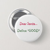 Beste Kerstman... -knoop Ronde Button 5,7 Cm (Voorkant /achterkant)
