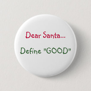 Beste Kerstman... -knoop Ronde Button 5,7 Cm