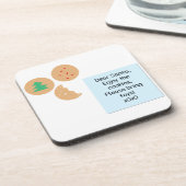 Beste Kerstman Koekjes Alsjeblieft Breng Speelgoed Drankjes Onderzetter (Linkerzijde)