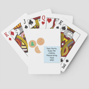 Beste Kerstman Koekjes Alsjeblieft Breng Speelgoed Pokerkaarten