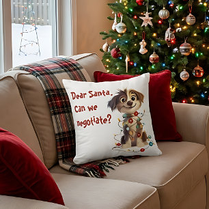 Beste Kerstman Kunnen We Onderhandelen? Kerst Kuss Kussen