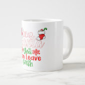 Beste kerstman, laat geld achter grote koffiekop (Voorkant rechts)