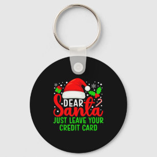 Beste Kerstman Laat Gewoon Je Creditcard Kerstcade Sleutelhanger