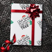 Beste kerstman, laat je creditcard gewoon achter | cadeaupapier