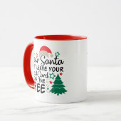 Beste kerstman, laat je creditcard gewoon achter | mok (Voorkant links)