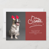 Beste Kerstman, Laat me foto uitleggen Feestdagenkaart (Voorkant)