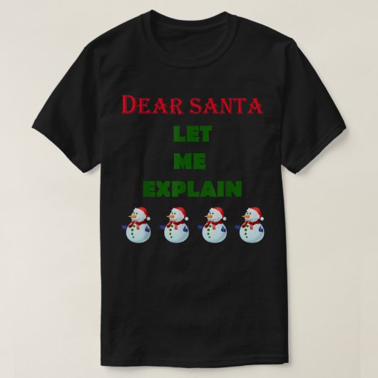 Beste kerstman, laat me grappige Snowman-kerst pri T-shirt (Design voorkant)