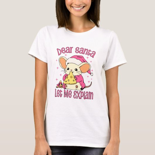 Beste Kerstman, Laat Me Het Uitleggen T-shirt (Voorkant)