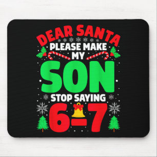 Beste Kerstman, laat mijn zoon stoppen met zeggen Muismat