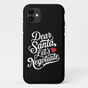 Beste Kerstman laten we onderhandelen Grappig Kers Case-Mate iPhone Case