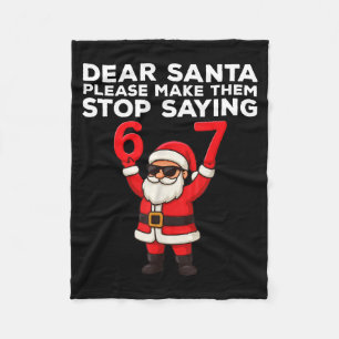 Beste Kerstman Maak dat Ze Stoppen Met Zeggen 67 K Fleece Deken