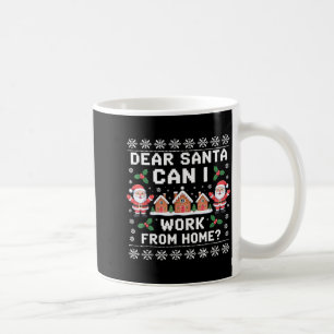 Beste Kerstman Mag ik van huis uit werken Lelijk K Koffiemok