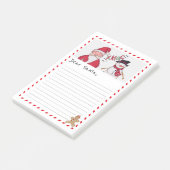 Beste kerstman met een lijstje naar Noordpool Post-it® Notes (Schuin)