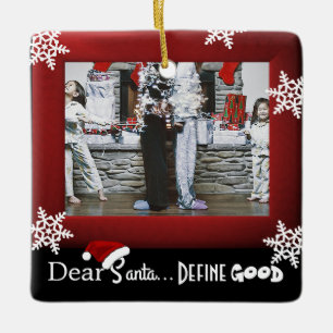 "Beste kerstman met goede wil" Keramisch Ornament