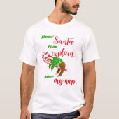 Beste kerstman met kerstmis op snoepriet t-shirt (Voorkant)