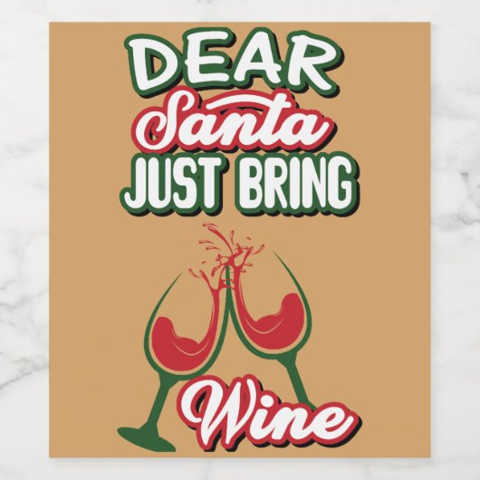 Beste kerstman, met Wine kerst Wijn Etiket (Enkel label)