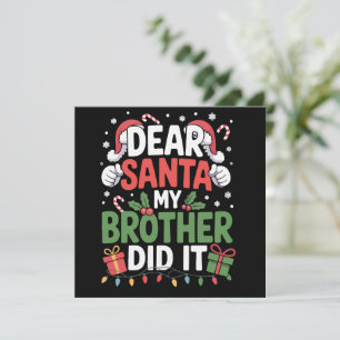 Beste Kerstman Mijn Broer Heeft Het Gedaan Funny C Feestdagenkaart