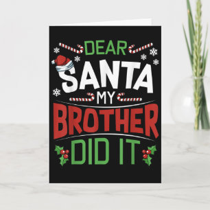 Beste Kerstman Mijn Broer Heeft Het Gedaan Funny P Kaart