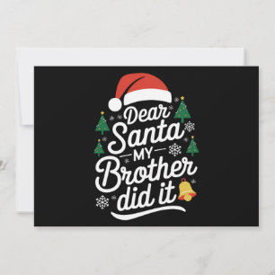 Beste Kerstman Mijn Broer Heeft Het Gedaan Grappig Feestdagenkaart