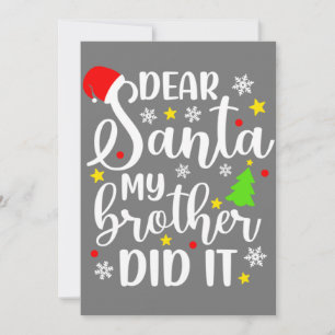 Beste Kerstman Mijn Broer Heeft Het Gedaan Grappig Kaart