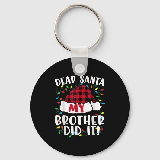 Beste kerstman, mijn broer heeft het gedaan met de sleutelhanger (Voorkant)