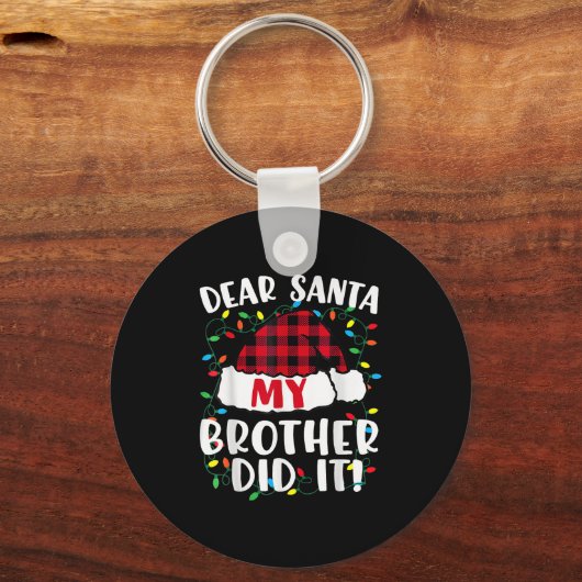 Beste kerstman, mijn broer heeft het gedaan met de sleutelhanger (Voorkant)